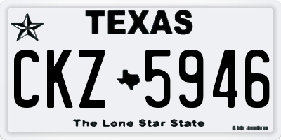 TX license plate CKZ5946
