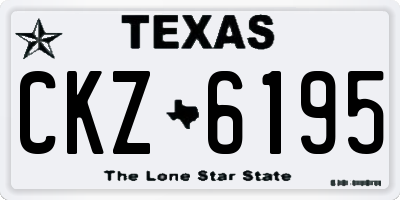 TX license plate CKZ6195
