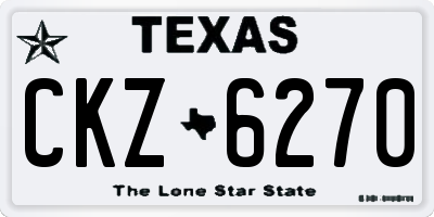 TX license plate CKZ6270