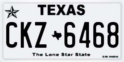 TX license plate CKZ6468