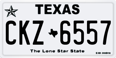 TX license plate CKZ6557