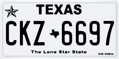 TX license plate CKZ6697