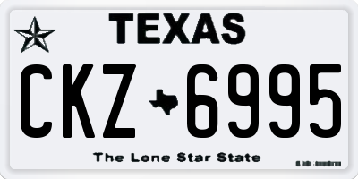 TX license plate CKZ6995