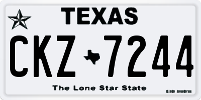 TX license plate CKZ7244