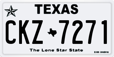 TX license plate CKZ7271