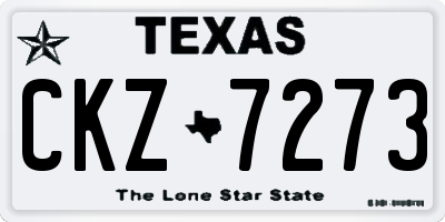 TX license plate CKZ7273