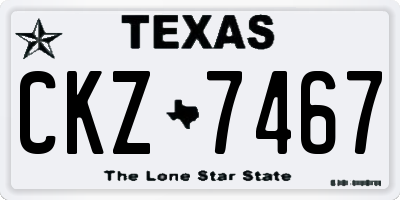 TX license plate CKZ7467