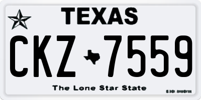 TX license plate CKZ7559