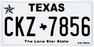 TX license plate CKZ7856
