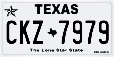 TX license plate CKZ7979