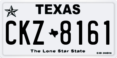 TX license plate CKZ8161