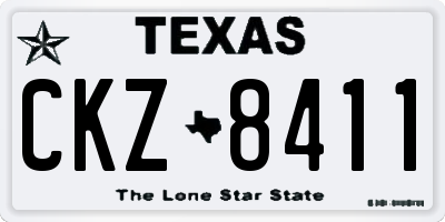 TX license plate CKZ8411