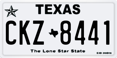 TX license plate CKZ8441
