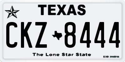 TX license plate CKZ8444