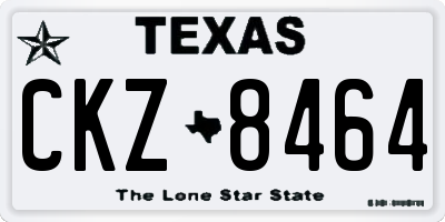 TX license plate CKZ8464