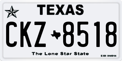 TX license plate CKZ8518