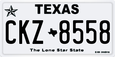 TX license plate CKZ8558