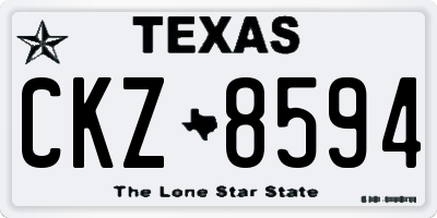 TX license plate CKZ8594