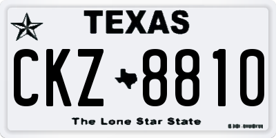 TX license plate CKZ8810