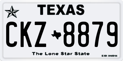 TX license plate CKZ8879