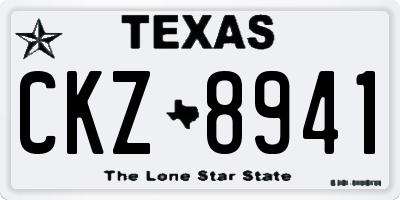 TX license plate CKZ8941