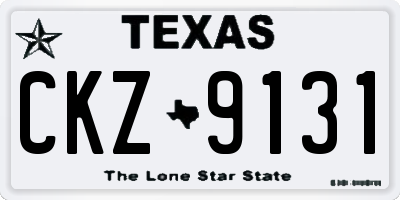 TX license plate CKZ9131