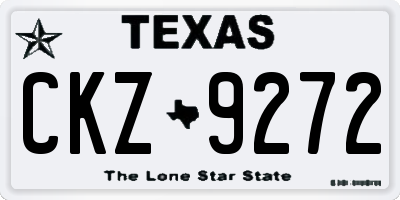 TX license plate CKZ9272