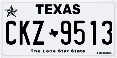 TX license plate CKZ9513