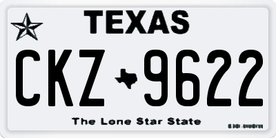 TX license plate CKZ9622