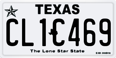 TX license plate CL1C469