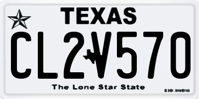 TX license plate CL2V570