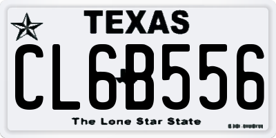 TX license plate CL6B556