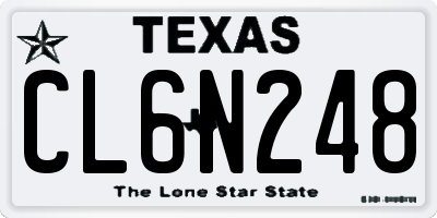 TX license plate CL6N248