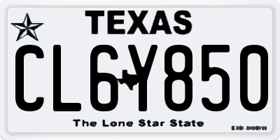 TX license plate CL6Y850