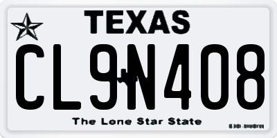 TX license plate CL9N408