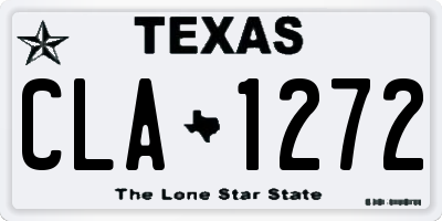 TX license plate CLA1272