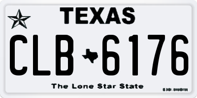 TX license plate CLB6176