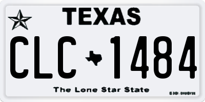 TX license plate CLC1484