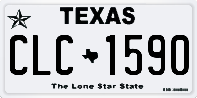 TX license plate CLC1590