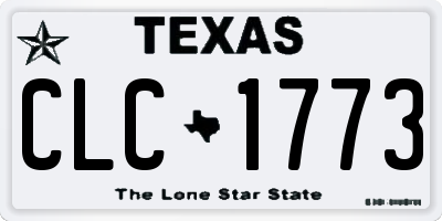 TX license plate CLC1773