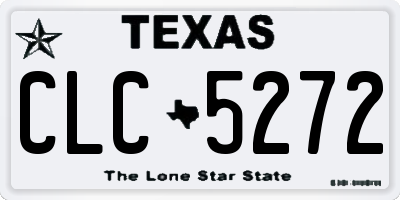 TX license plate CLC5272
