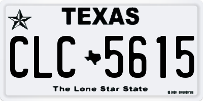 TX license plate CLC5615