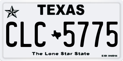 TX license plate CLC5775