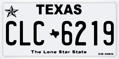 TX license plate CLC6219