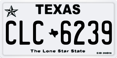 TX license plate CLC6239