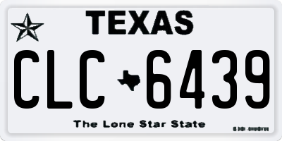 TX license plate CLC6439