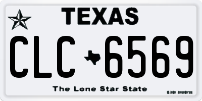 TX license plate CLC6569