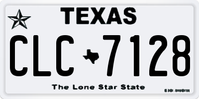 TX license plate CLC7128
