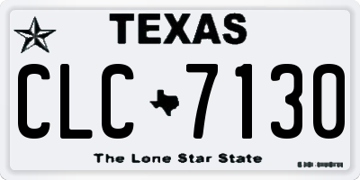 TX license plate CLC7130