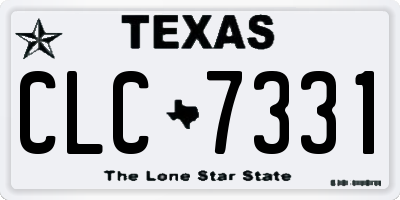 TX license plate CLC7331